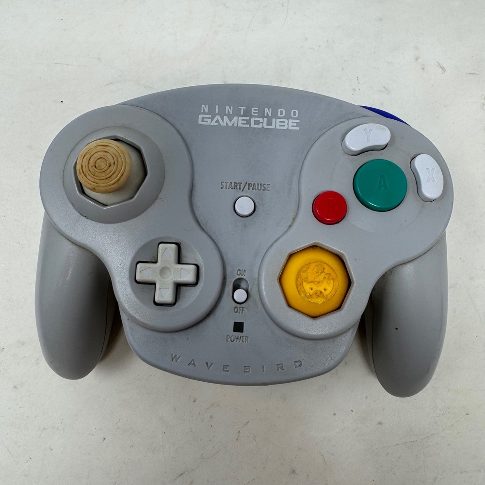 Nintendo GameCube WaveBird Wireless Controller Gray DOL-004 No Receiver Tested